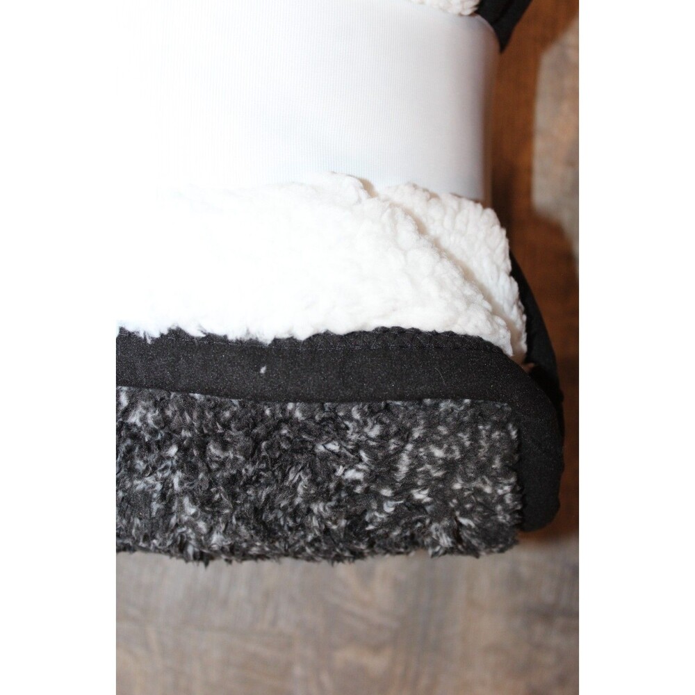 UGG REVERSIBLE PLUSH SHERPA LINED THROW HEATHER BLACK NEW! 50 X 70 - Picture 2 of 4